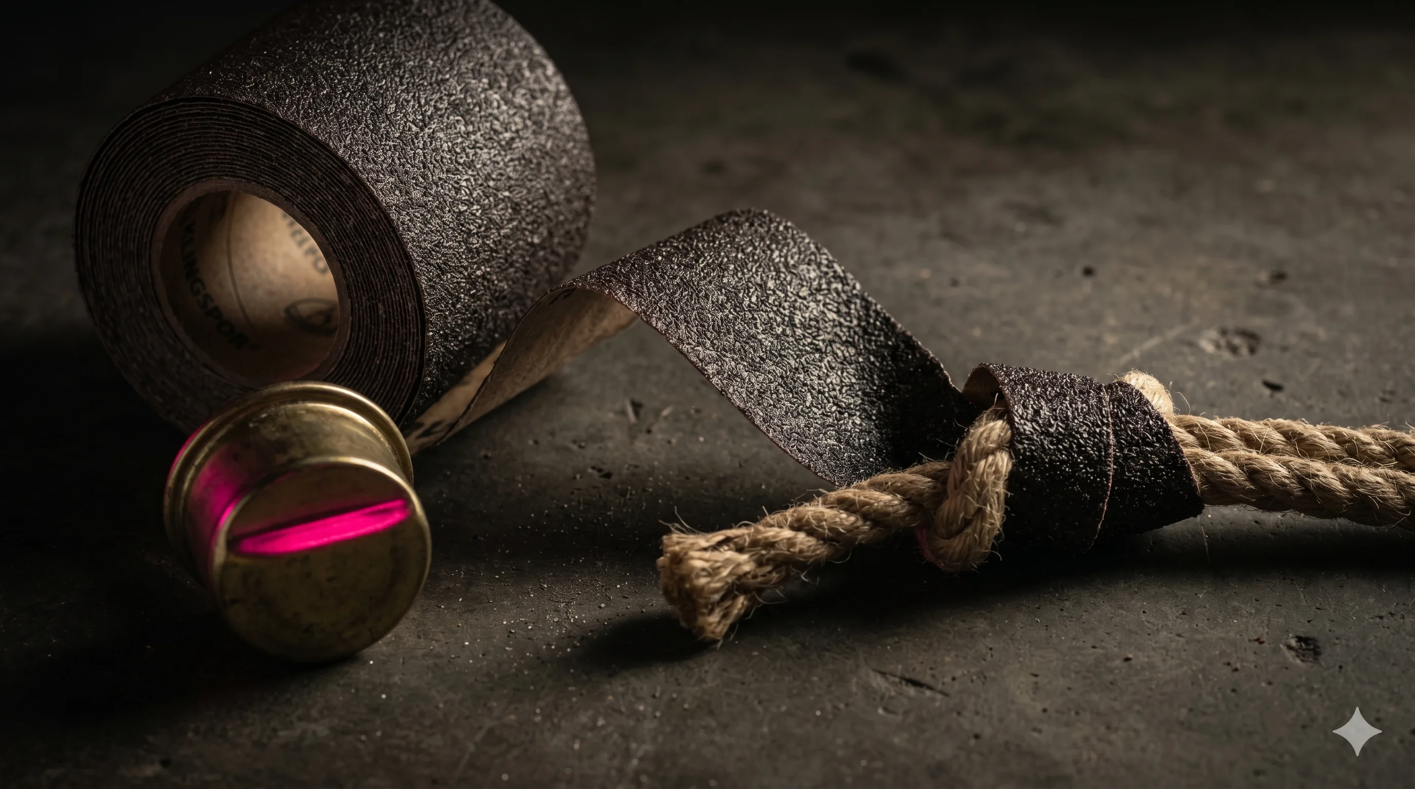 A roll. A rope. A knot you didn't teach yourself.